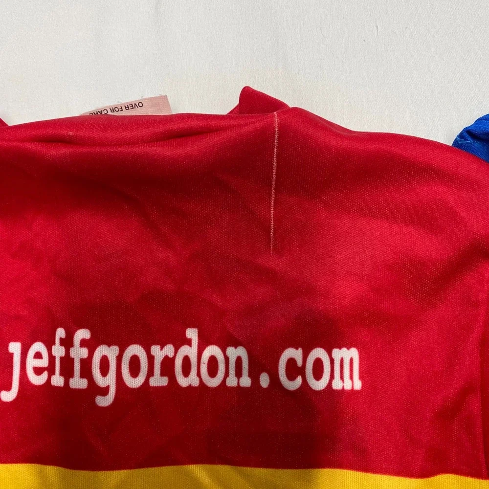 Vintage 1999 Jeff Gordon DuPont NASCAR Racing Suit Franklin Kids Medium Rainbow